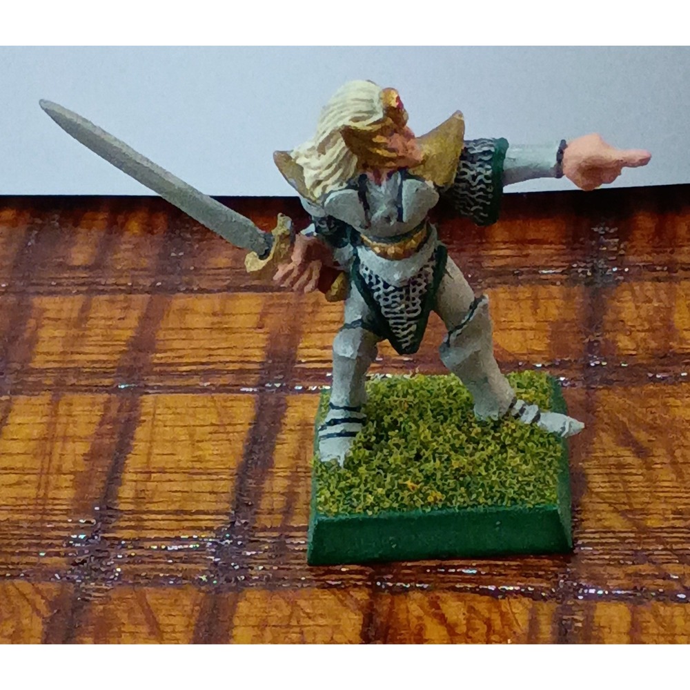 Warhammer High Elf Hero Metal Miniature Hand Painted Games Workshop Citadel 1992